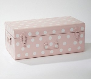 Elegant Pastel Printed Metal Storage <b>Box</b> With <b>Secure</b> Clip Locks For Kids Room Organization - Product Image 1