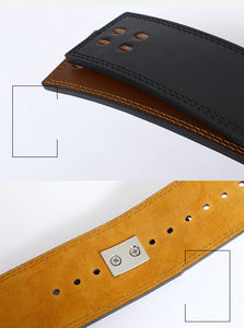 ANAX SPORTS Ceinture de musculation en cuir de vachette pour haltérophilie, entraînement en salle, powerlifting, musculation - Élastique et respirante, réglable - Product Image 5