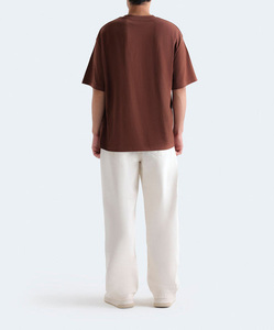 เสื้อยืดแขนสั้นผ้าฝ้ายถักพิมพ์ลายตามสั่งสำหรับผู้ชายแฟชั่นมาแรงใหม่ - Product Image 6