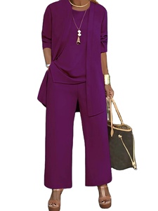 สูทแฟชั่นขนาดใหญ่พิเศษของผู้หญิงชุด3ชิ้นเข้ารูปกว้างเข้ารูปสไตล์ใหม่สำหรับ2025ฤดูใบไม้ร่วงฤดูหนาว - Product Image 3