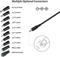 Adaptador de Corriente Universal AC-DC de 36W, Multivoltaje 3V 4.5V 5V 6V 7.5V 9V 12V 3A con 10 Puntas DC para Electrónica del Hogar
