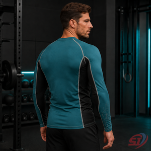 Camiseta de Compresión de Secado Rápido para Hombre, Proveedor de Ropa Deportiva Elástica Personalizada - Product Image 4