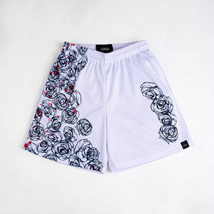 Summer Custom Blank Quick Dry Athletic Gym 100% Polyester <b>Men</b> Plain Mesh <b>Shorts</b> <b>with</b> <b>Pocket</b> <b>Men's</b> Knee-Length Polyester <b>Shorts</b> - Product Image 6