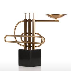 Adorno de Mesa con Base de Mármol y Elementos Musicales, Elegante Decoración para Bodas y Hogar, Ideal para Cenas a la Luz de las Velas - Product Image 3