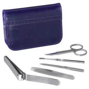 Kit de soin des ongles en métal de qualité supérieure, manucure et pédicure, avec coupe-ongles 4 en 1, ensemble d'outils de toilettage professionnels et sac de luxe - Product Image 5