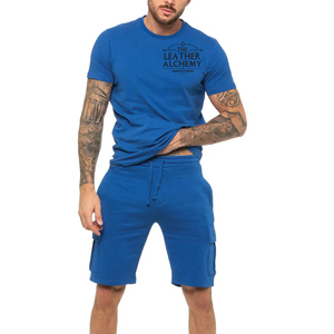 Ensemble de shorts pour hommes de qualité supérieure, respirant, décontracté, motif uni, tissu en polyester et coton tricoté, haute qualité, en vente - Product Image 1
