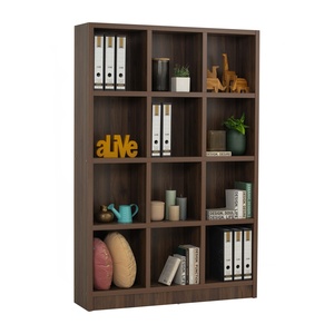 Librería de Madera Color Hickory Marrón, Panel Delgado, Mueble de Almacenamiento Vertical para Oficina en Casa o Villa - Product Image 2