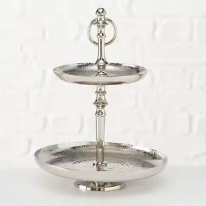 Minimal Metal 2 Tier Cake Stand Dessert Display Rack Cupcake Holder Party Table Centerpiece Decor - Product Image 1
