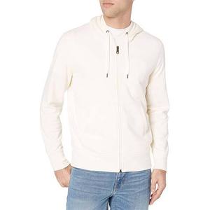 Sudadera con capucha de alta calidad OEM, estilo streetwear, lisa, gruesa, con cremallera completa, tela personalizable, manga larga, oversize, para hombre. - Product Image 1