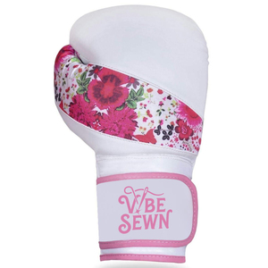Gants de boxe d'entraînement en cuir Vibe Sewn Custom 12oz avec fermeture à boucle réglable au poignet, unisexe, rouge et blanc, logo personnalisé, faible coût - Product Image 3