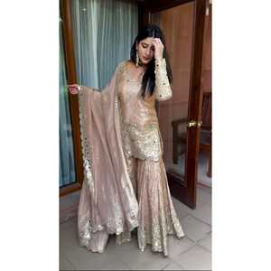 Belle fête porter des robes de bal haut bas Dupatta ensemble - Product Image 6