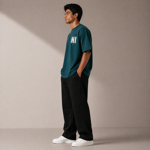 Camiseta Oversize de Algodón Pesado para Hombre, 240 GSM, Ajuste Holgado, Hombro Caído, Estilo Urbano, Proveedor de Camisetas Personalizadas Lisas - Product Image 2