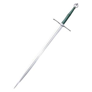 Couteau de combat à lame droite en acier, épaisseur de qualité industrielle, manche en cuir, lame unique non réglable - Product Image 1