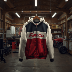 Sudadera con Capucha Estilo Vintage Racing, Algodón Lavado, Oversize, Streetwear, OEM - Product Image 1