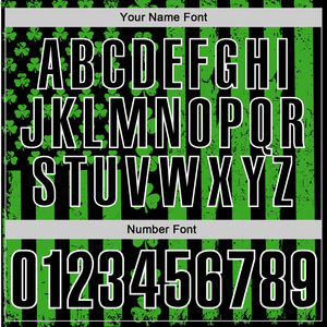 Vente en gros de tissus personnalisés pour chemises, imprimé trèfle noir, vert et blanc, séchage rapide, respirant, pour équipes sportives - Product Image 5