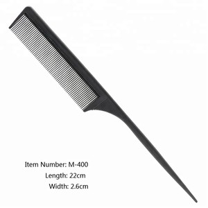 Peigne à queue en carbone antistatique résistant à la chaleur, peigne professionnel pour la coiffure, peigne de coiffure pour barbier, toutes les séries - Product Image 5
