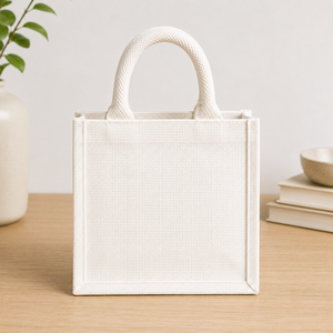 Sac fourre-tout en jute écologique, optez pour le vert, sac cadeau durable - Product Image 6