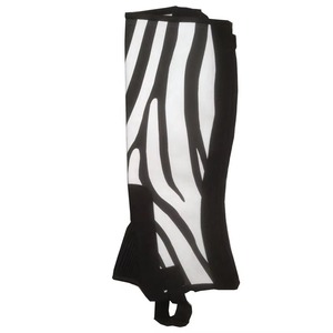 Customized Cowhide Leather Horse Riding <b>Chaps</b> Adjustable Equestrian <b>Half</b> <b>Chaps</b> Heavy Duty Horseback Riding Protective Gear - Product Image 2