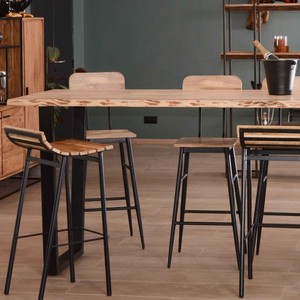 Mesa alta Vandana Urban Structure 190cm Jaffna, estilo moderno, madera maciza y metal - Product Image 2