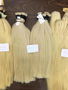 Extensions de cheveux Remy 100% vierges, double trame, cheveux humains vierges, fabrication vietnamienne, blond, lisses et ondulés, haute qualité - Product Image 2
