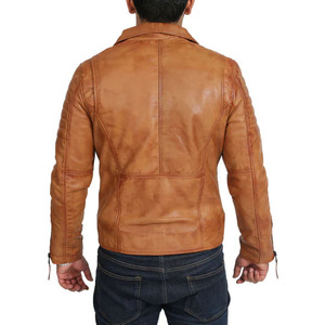 Veste bomber en cuir pour motard, respirante, de haute qualité, authentique, nouvelle arrivée, vente chaude, fabriquée par Wings Traders - Product Image 6