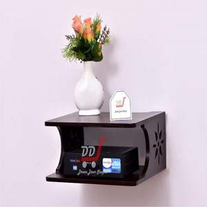 Multipurpose Set Top <b>Box</b> Holder Wall Shelf Beauty at its Best for <b>Wi</b> <b>Fi</b> Modem Display Rack Living Room Bedroom and Side Flower - Product Image 1