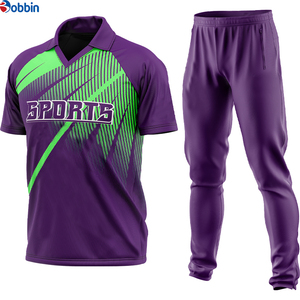 Conjunto de Pantalones y Camiseta de Cricket Cortos Sublimados Azul Granate Unisex de Alta Calidad, Transpirables, que Absorben la Humedad, Ropa Deportiva de Poliéster - Product Image 6