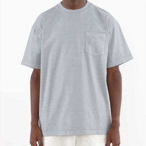 Men's Soft and Comfortable Washed <b>Pocket</b> <b>T</b>-<b>Shirt</b> High Quality Canvas Fabric Plus Size for Casual Wear and Everyday Use - Product Image 1