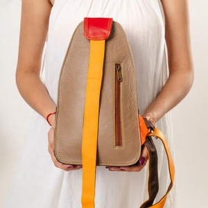 LW Genuine Cow Hide Leather Women's <b>Backpack</b> Insulated Bohemian Rock PVC Dress Shoulder Bag Stylish National Water-Resistant - Product Image 2