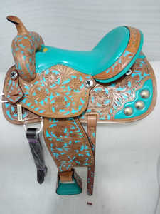 ROYAL INTERNATIONAL RI003 Silla de Montar Occidental de Cuero para Caballo Fabricada en Uttar Pradesh - Product Image 6