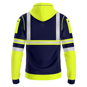Sudadera de Alta Visibilidad para Construcción, Color Verde, Ropa Reflectante para Carreteras, Sudadera Reflectante - Product Image 4
