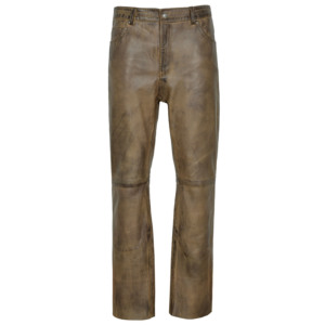 Pantalones de Cuero Napa 100% Genuino Personalizados, Pantalones de Motociclista Estilo Vaquero para Hombre, Pantalones de Cuero Real de Primera Calidad para Motociclistas - Product Image 1