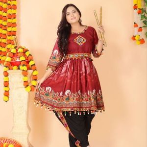 Conjunto de Dhoti Kediyaa de Algodón Negro Premium para Navratri con Cinturón, Vestido Tradicional para Garba Dandiya, Fabricante: Royal Export - Product Image 4