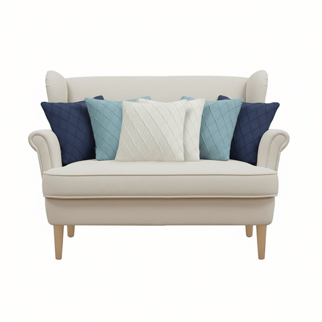 navy blue, sky blue, white Color