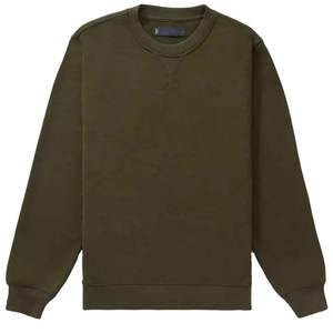 Mens <b>Red</b> Raglan Sleeve Plain Crew Neck Fleece Sweatshirt Custom Logo OEM ODM Wholesale Apparel - Product Image 2