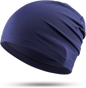 Unisex Black Knitted Beanie Hat Breathable Waterproof Spandex Polyester Sports Casual <b>Winter</b> <b>Cap</b> 56-58CM Solid Color - Product Image 6