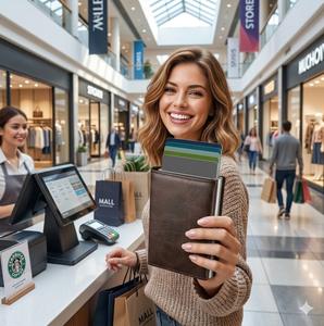 Wriza TILONSTAR Men <b>RFID</b> Blocking Credit Card <b>Wallet</b> with Front Pocket Aluminum Cowhide Leather Minimalist Design - Product Image 3