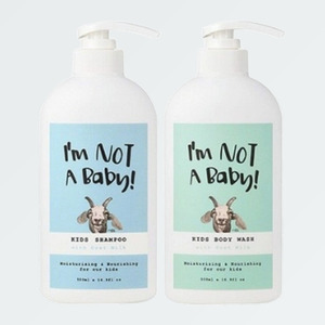 Set de regalo para el cuidado personal, K-Beauty coreano, Aimnateobeibi, champú infantil de leche de cabra 500ml, gel de baño 500ml, hecho en Corea - Product Image 4