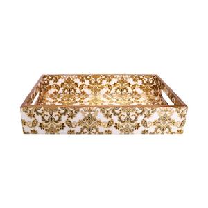 Bandeja de Esmalte con Estampado Decorativo, Bandeja de Esmalte con Empaque Personalizado, Bandeja de Esmalte para Servir a Diario, Bandeja de Esmalte con Diseño Elegante - Product Image 4