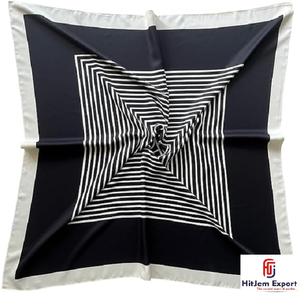 Bufanda Corta Personalizada con Impresión, Fabricante Textil OEM ODM, Etiqueta Blanca, Proveedor de Accesorios de Moda de Marca Privada - Product Image 2