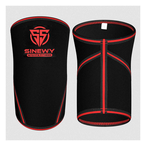 Sinewy Custom Designed 7mm Neoprene Compression <b>Knee</b> Sleeves Workout Training <b>Knee</b> <b>Support</b> Comprehensive Protection - Product Image 6