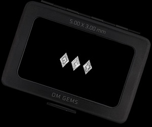 Paire de diamants de laboratoire 5,0 x 3,0 MM, taille cerf-volant, diamant losange, diamant blanc, diamant créé en laboratoire pour la fabrication de bijoux - Product Image 5
