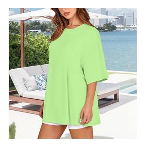 Nueva Camiseta de Mujer 100% Algodón, Cuello Redondo, Manga Corta, Ecológica, Antiarrugas, Transpirable, Estilo Casual para Verano - Product Image 4