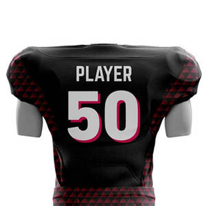 Nouvel arrivage : Ensemble uniforme de football américain en polyester, anti-bactérien, taille élastique, léger pour le sport - Product Image 2