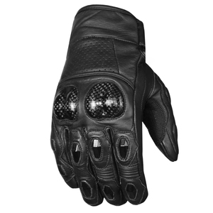 Guantes de moto de cuero negro, hasta la muñeca, transpirables, sin forro, estilo deportivo, para ciclismo, guantes de motocicleta para las cuatro estaciones, ajuste táctil - Product Image 2
