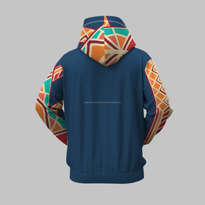 Sweat à capuche surdimensionné de la meilleure qualité Conception d'épaule tombante avec impression bouffante de poids élevé Qualité supérieure pour hommes - Product Image 4