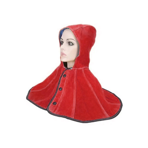Capucha de Soldadura Transpirable de Cuero Vacuno Dividido, Resistente al Fuego, Certificación CE, Anti-Calor hasta 1000°C, Ropa de Soldadura Elegante - Product Image 3