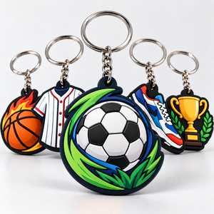 Custom Sports Event <b>Keychain</b> <b>Personalized</b> Team Club Logo Souvenir for Tournaments Wholesale - Product Image 1