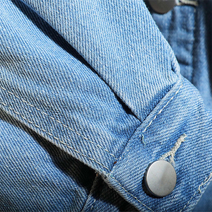 Sudaderas de mezclilla para hombre al por mayor, color azul cielo, de secado rápido, estilo urbano, sudaderas de mezclilla para hombre adulto con diseño y talla personalizados - Product Image 2