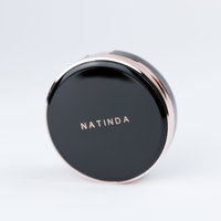 Fond de Teint Liquide Minéral Nourrissant et Hydratant Aura Perfect Cover Cushion NATINDA SPF 50+ Protection Solaire Teinte Foncée Naturelle